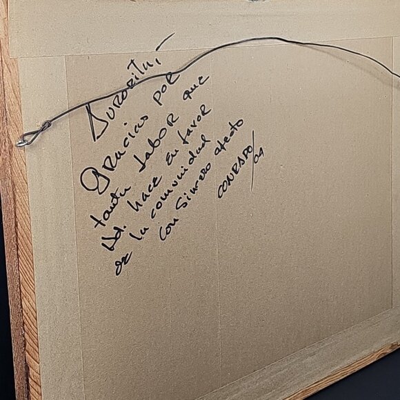 Original Conrado 1 Of 1 Painting Pencil Sketch Painting With Personal Message - Picture 9 of 12